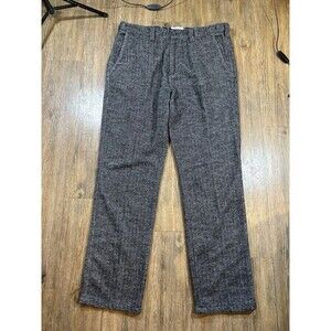 THE TERRITORY AHEAD 38x34 Herringbone Wool Blend Pants Elastic Waist T1804